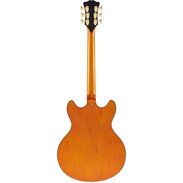 D'Angelico Excel DC XT Semi-Hollow Guitar (Vintage Natural Quilt)