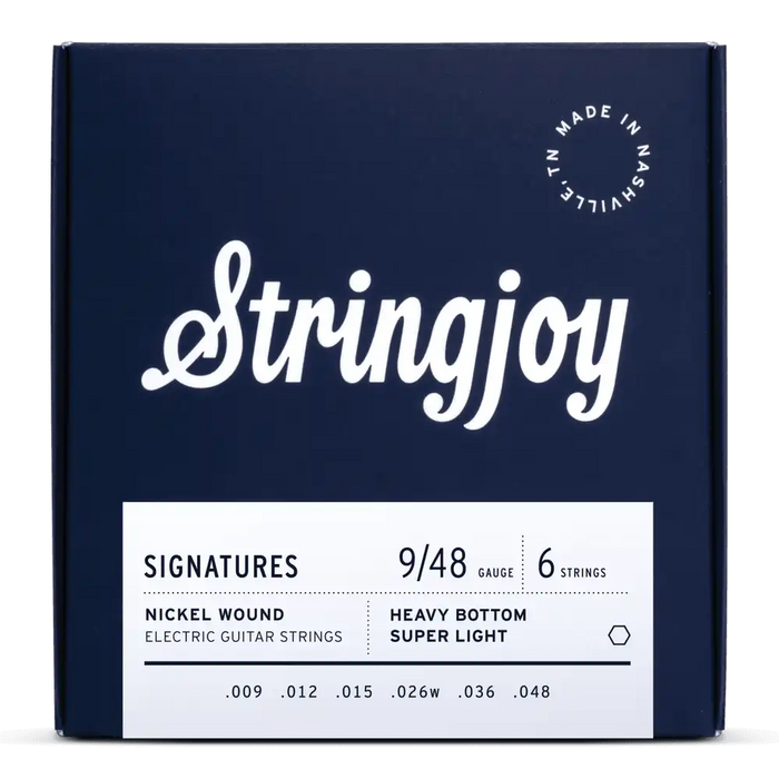 Stringjoy Signatures - Electric Heavy Bottom Super Light Gauge 9/48