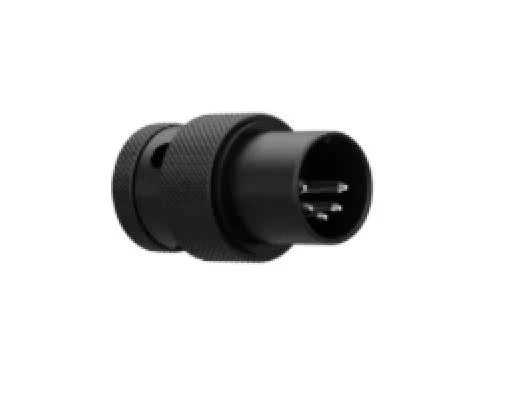 Square Plug SPD5A 5 Pin DIN Right Angle MIDI Connector - BLACK