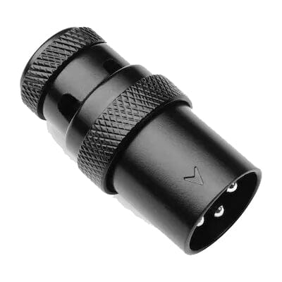 Square Plug SPXA-MBK Low Profile 3-PIN Male Right- Angle XLR Connector ...