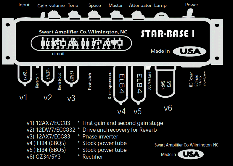 Second Hand Swart Star-Base 1 - 18w Combo Amplifier