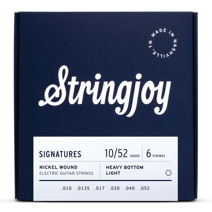 Stringjoy Signatures - Electric LIGHT TOP HEAVY BOTTOM Gauge 10-52
