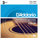 D'Addario Phosphor Bronze 12-53 Acoustic Strings (EJ16) 3 Pack - Pedal Empire