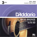 D'Addario Phosphor Bronze 11-52 Acoustic Strings (EJ26) 3 Pack - Pedal Empire