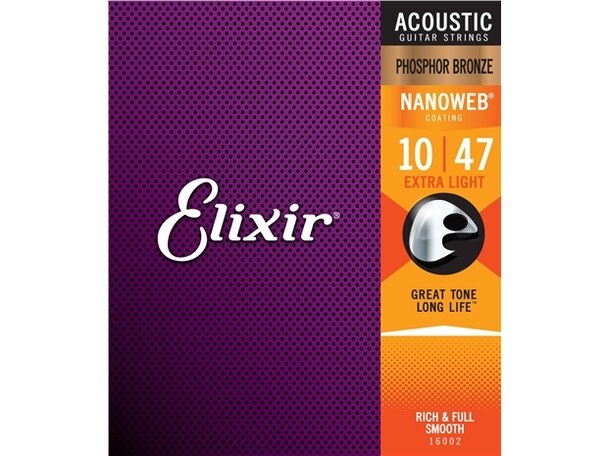 Elixir Nanoweb 10-47 Phosphor Bronze Acoustic strings - Pedal Empire