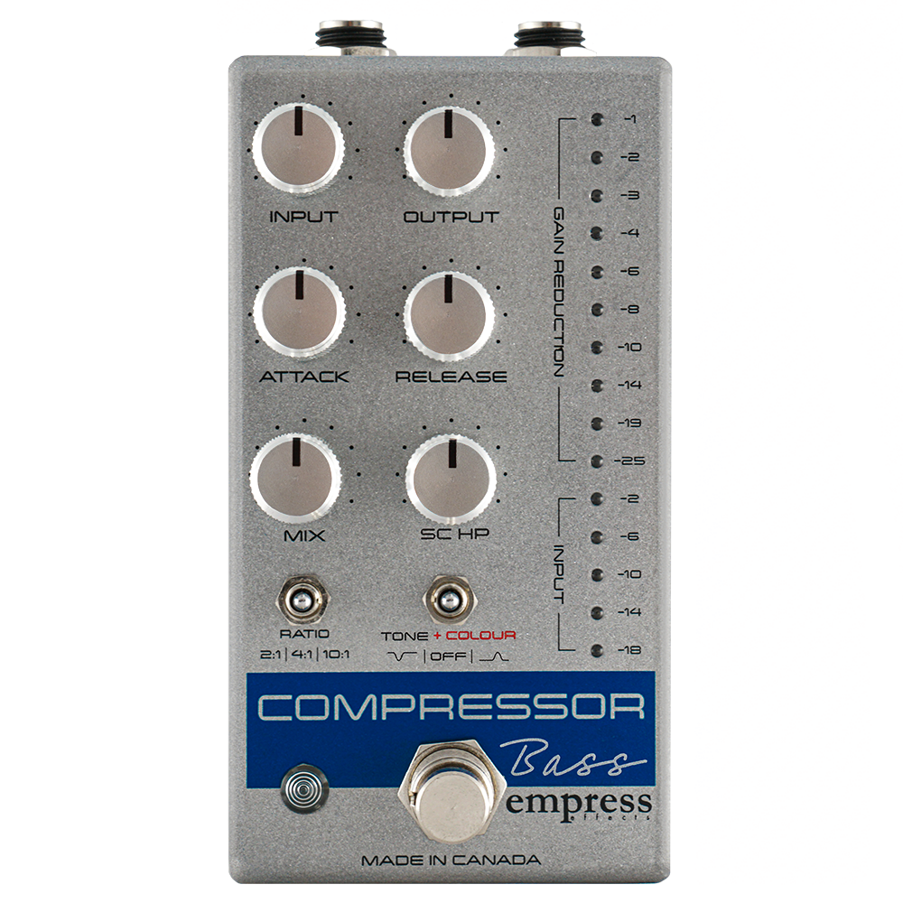 美品 Empress effect Compressor Bass silver Empress Compressor MKII Bass - Silver — Pedal Empire