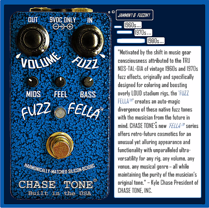 Chase Tone FUZZ FELLA BLUE BC108C