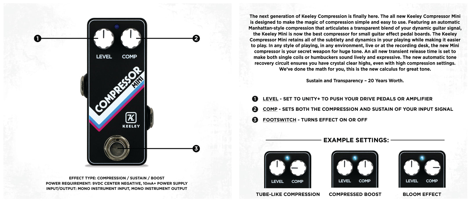 Keeley Electronics Compressor Mini
