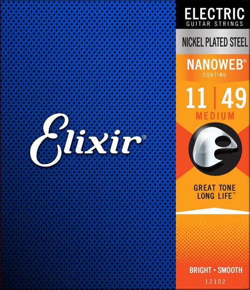 Elixir Nanoweb 11-49 Electric Guitar Strings - Pedal Empire