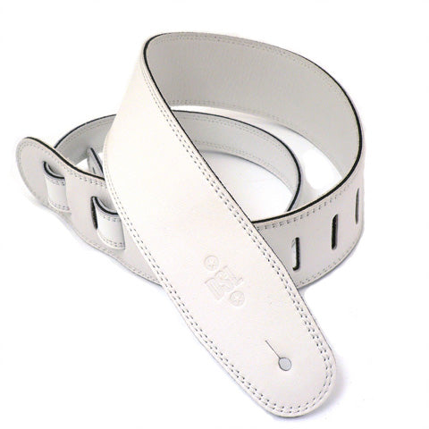 DSL Guitar Strap 2.5″ Triple Garment White/White - Pedal Empire