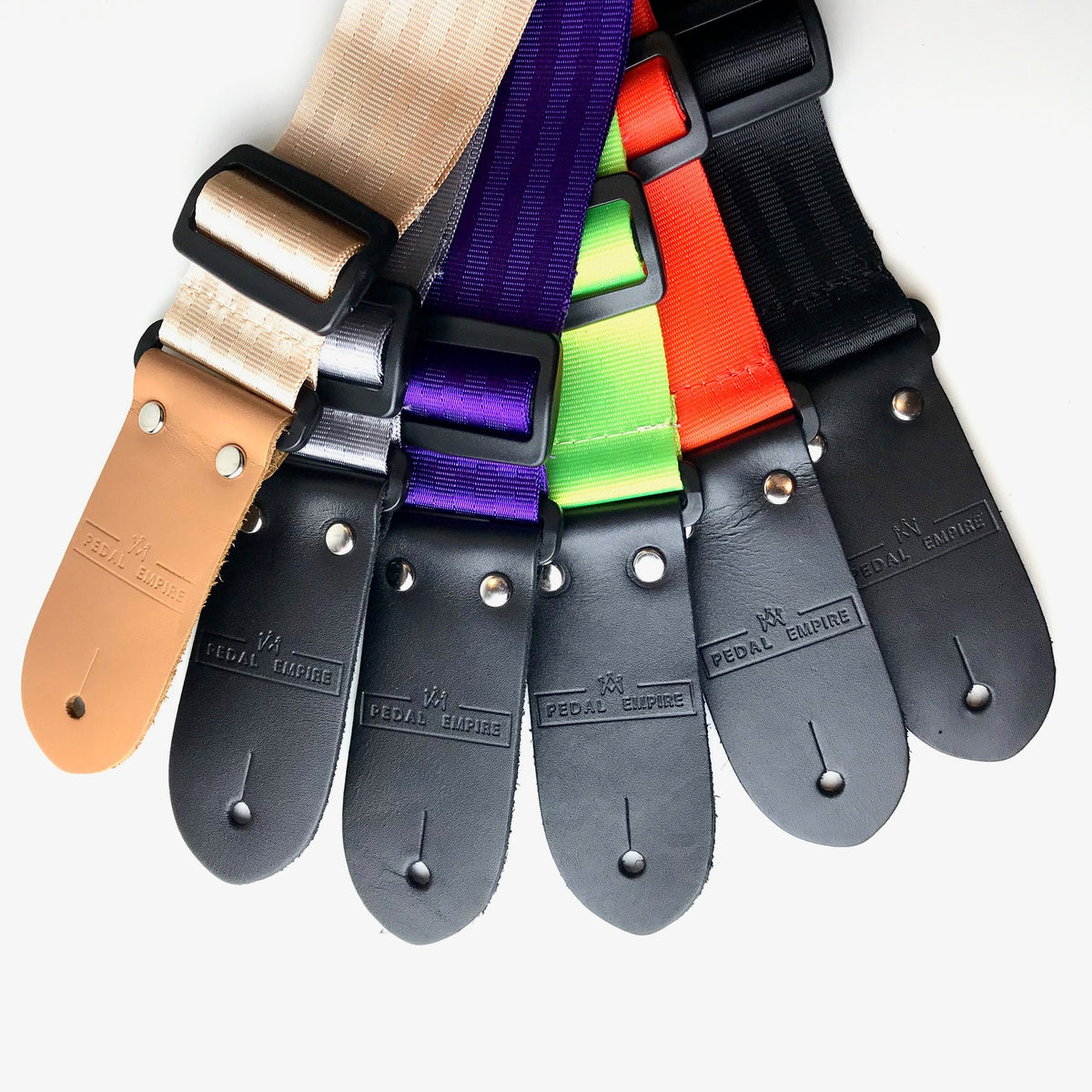 DSL Seat Belt Guitar Strap 'Pedal Empire' Branded Assorted Colours