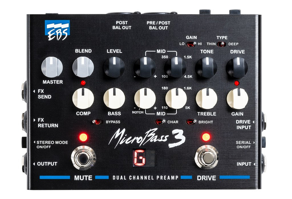 EBS Micro Bass 3 Professional Outboard Preamp - Pedal Empire