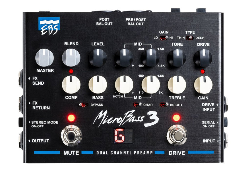 EBS Micro Bass 3 Professional Outboard Preamp — Pedal Empire