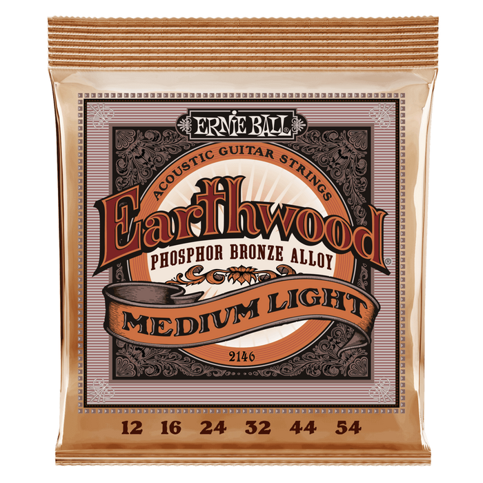 Ernie Ball Earthwood Medium Light Phosphor Bronze Alloy - Pedal Empire