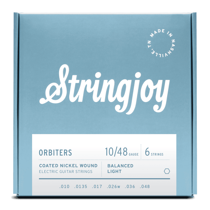 Stringjoy Orbiters - 10-48 Coated Nickel Electric Guitar Strings