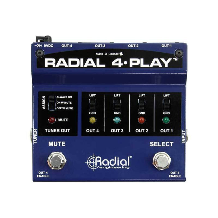 Radial Engineering 4-Play DI for Multi-Instrumentalists - Pedal Empire