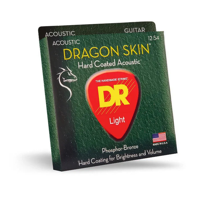 DR Strings Dragon Skin Coated Acoustic Guitar Strings (Twin Pack)