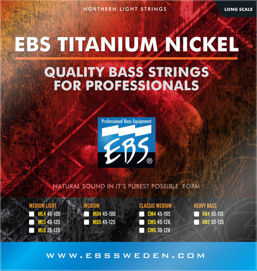 EBS Bass Guitar Titanium Nickel Strings - Pedal Empire