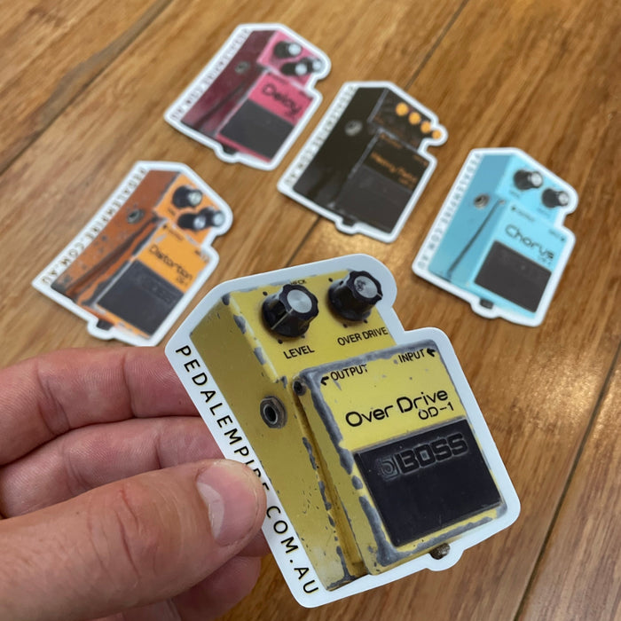 Pedal Empire Vintage Boss Pedal Sticker Pack!