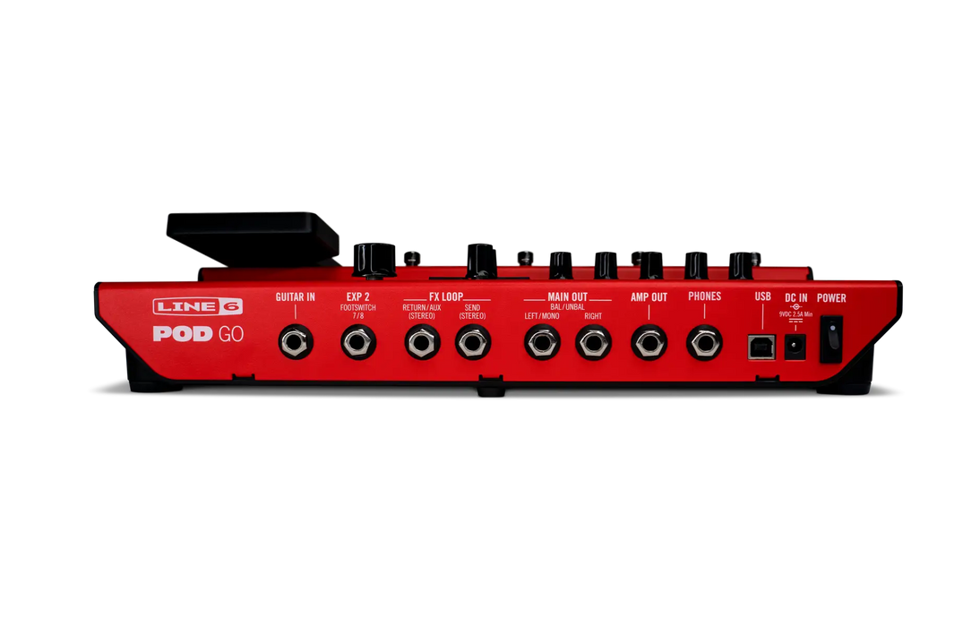 Line 6 POD Go Compact Multi-Effects Floor Processor LIMITED EDITION RED