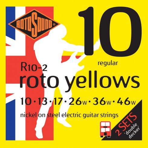 Rotosound Roto Yellows Electric Guitar Strings (2 Pack) - Pedal Empire