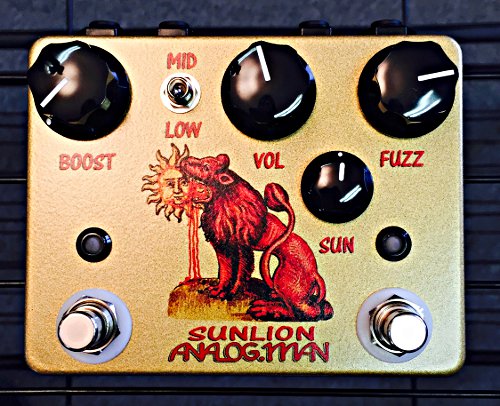 AnalogMan Sun Lion Fuzz Booster Pedal - Pedal Empire